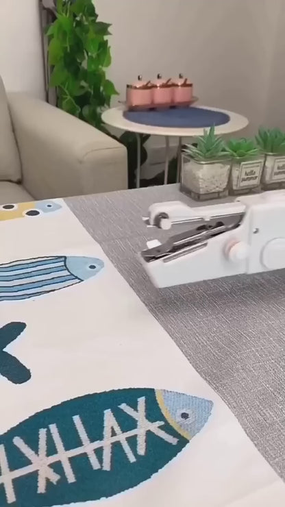 Handheld Sewing Machine, Portable Handy, Mini Needle Cordless Clothes Fabric Sewing Machine, Stapler Sewing Machine for Beginners